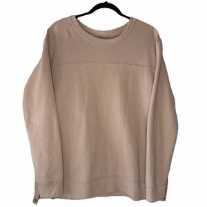 Abercrombie & Fitch Soft A&F Fleece Sweatshirt Women's Medium Side Snap Blush